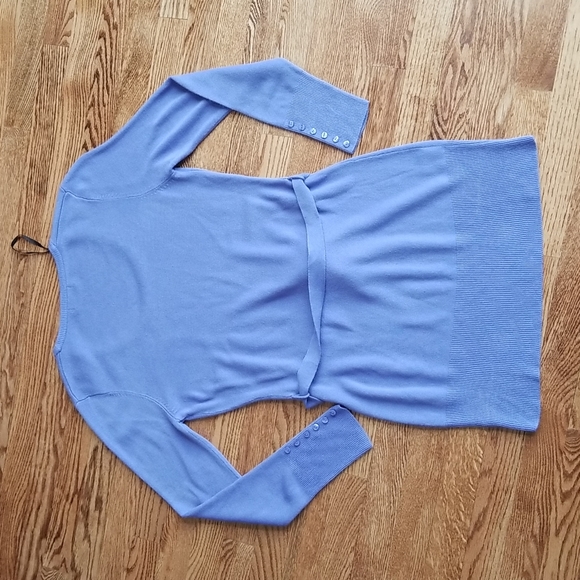 (14) Papaya Soft Knit Pastel Long Sleeve Tie Waist Sweater Fall Winter Modest - Picture 8 of 10